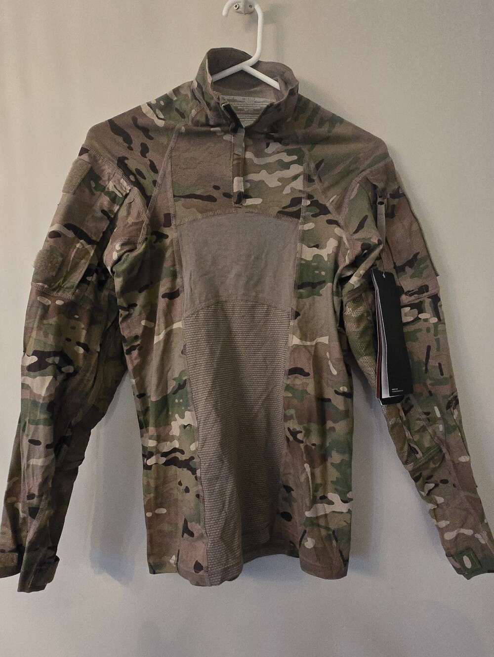 NWT Massif US Army Combat Shirt Flame Resistant Quarter Zip OCP Multicam XS